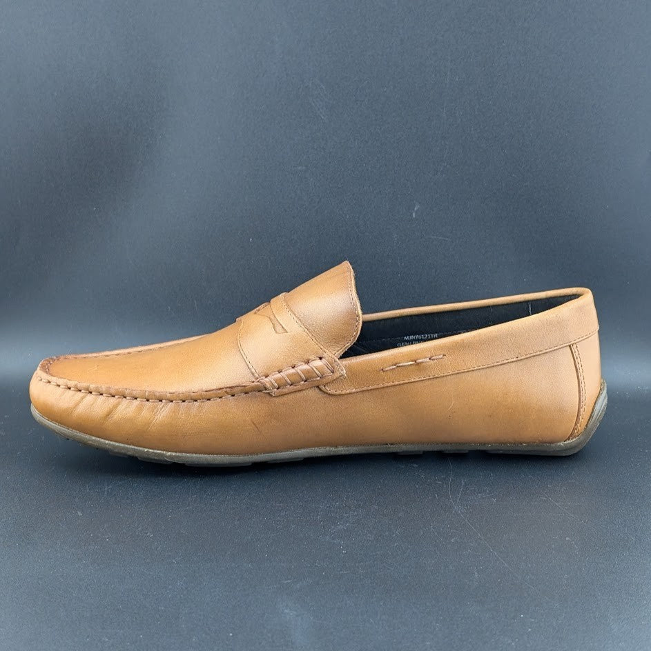 Marc Joseph New York Nebraska Loafer Men's US 10M Tan Napa Leather Shoes Mocs Marc Joseph New York