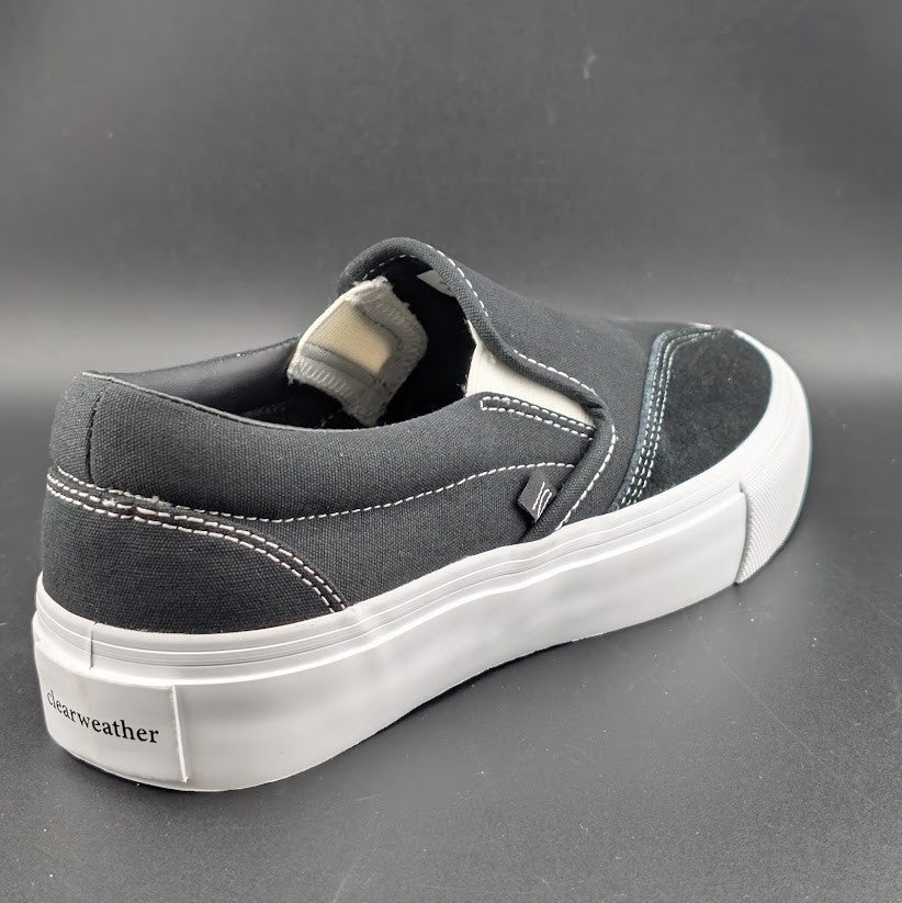 Clearweather Dodds Luxury Black Canvas & Suede Shoes Unisex (MSRP $180) NIB Clearweather