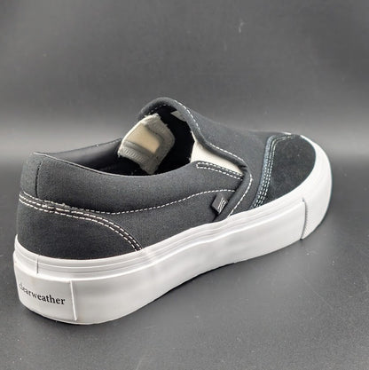 Clearweather Dodds Luxury Black Canvas & Suede Shoes Unisex (MSRP $180) NIB Clearweather
