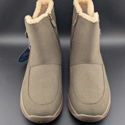 Easy Spirit Tyme2 Ankle Boot Women's 11M Taupe Water Repellent Lining Easy Spirit