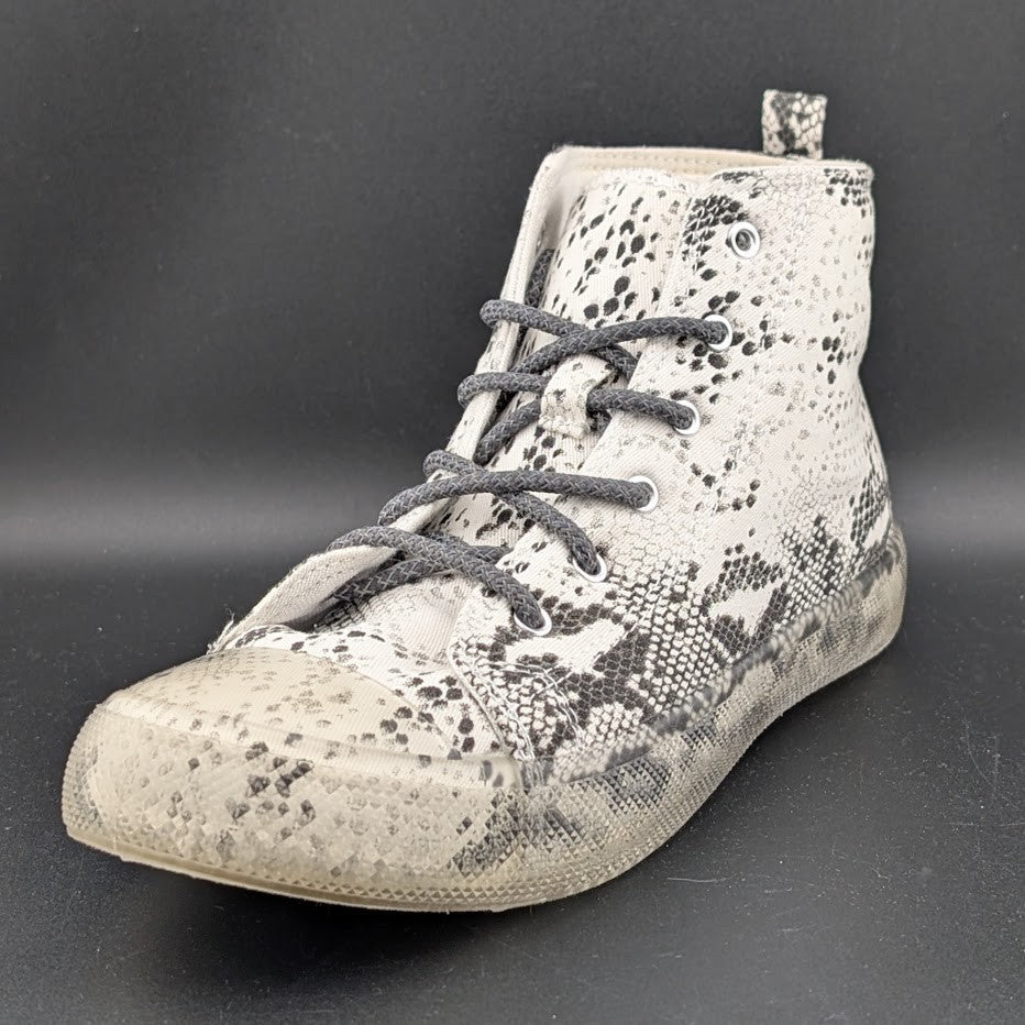 NWOB ~ Vintage Havana Women's Size 8.5 Snake Print High-Top Sneakers Clear Soles Vintage Havana