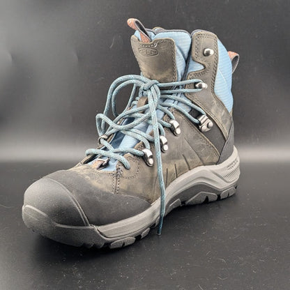 Keen Women's Size 8-Revel IV Mid Polar W Leather Hiking Boot-Grey/Slate 1023629 Keen