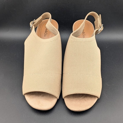 Style & Co. Women's Size 9.5 Peyton Shootie Sandals Light Taupe Style&co.