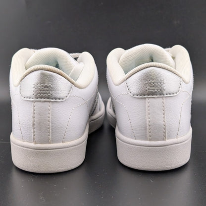Converse All Star Court OX | Sneaker | Leather | White/Silver | 2 Big Kid Converse