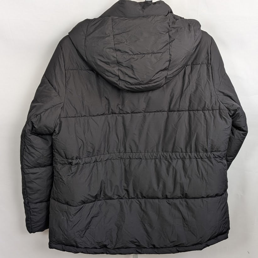 Pioneer Women's XL Summit Black Puffer Jacket w/ Removable Hood and Packable Sac Pioneer Camp