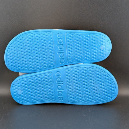 Adidas FY8047 Solar Blue Adilette Aqua Slide Sandals NWT **FREE SHIPPING adidas