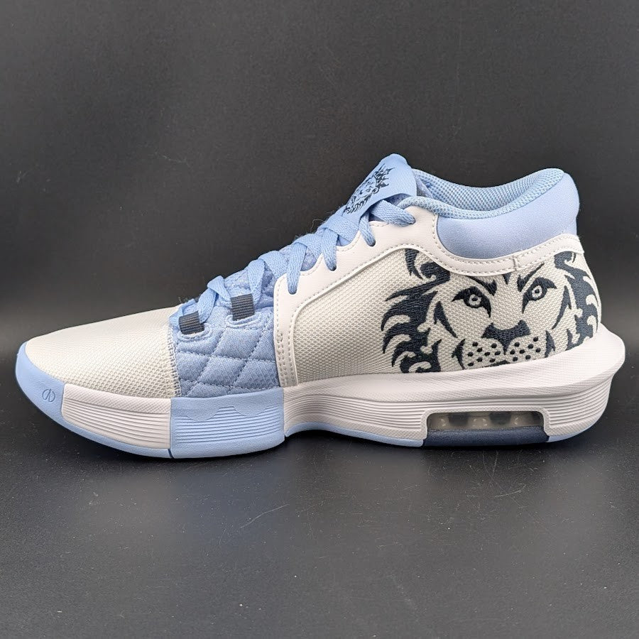 Nike LeBron Witness 8 Shoes Mens Size 8.5 White/Lt. Blue  -*Runs Small Nike