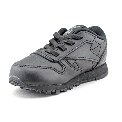 Reebok CL Leather Unisex Infant/Toddler Shoes Size 5 ~ Black Reebok