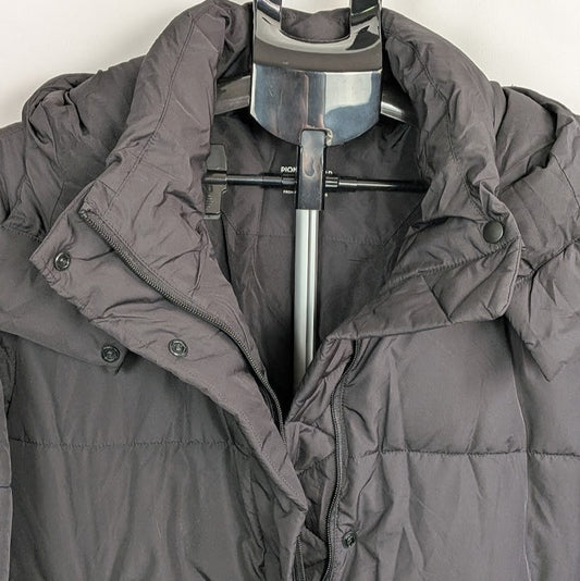 Pioneer Women's XL Summit Black Puffer Jacket w/ Removable Hood and Packable Sac Pioneer Camp