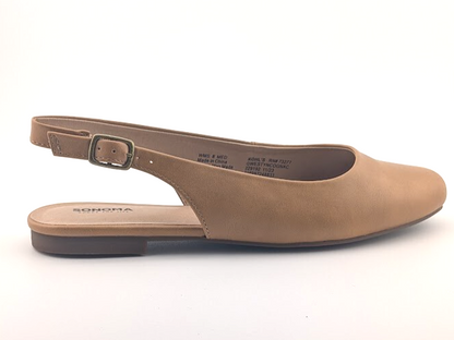 Sonoma Women's Size 8.5M Gwestyn Cognac Slingback Pointed Toe Ballet Flats Shoes Sonoma