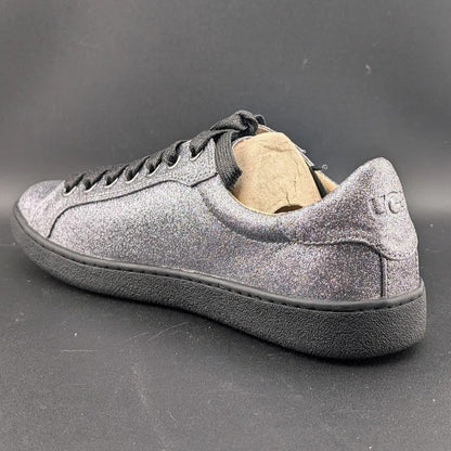 Ugg Sizes 6.5/8.5 Milo Glitter Gunmetal Lace Up Tennis Sneaker 1100213*FREE SHIP UGG