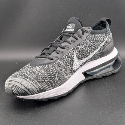 Nike Men's Size 8 Air Max Flyknit Racer DJ6106-001 Black/White Nike
