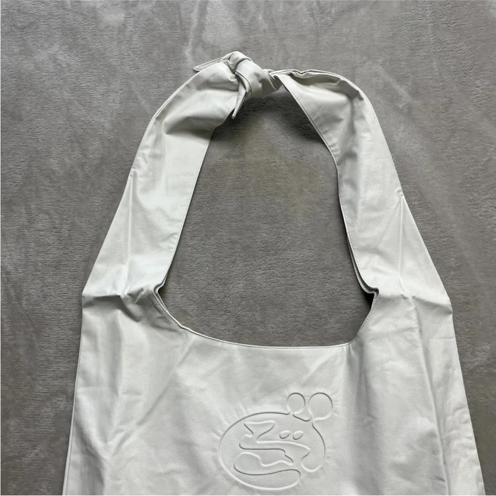 Brand New OffGod Real Soft PU Leather Tote Bag~Off White Bandage Boy Unisex OffGod