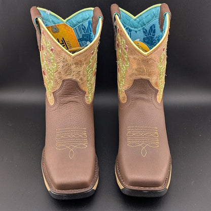 Corral Hydro Resist Safety Square Toe Western Work Boots Cactus Women's 6.5 Corral Boots