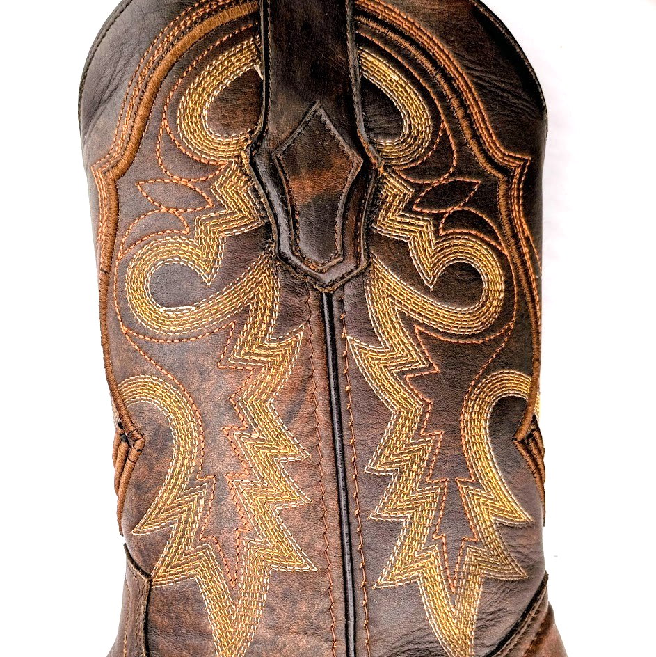 Mens Rodeo Cowboy Boots Genuine Leather Hibrido Suela Tacoma Cuero Bota Vaquera REYWELT