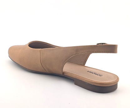 Sonoma Women's Size 8.5M Gwestyn Cognac Slingback Pointed Toe Ballet Flats Shoes Sonoma