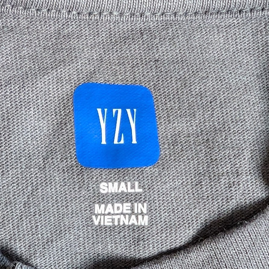 Gap X Yeezy YZY Engineered By Balenciaga Gray Rare Long-Sleeve Logo Tee S or XL Gap