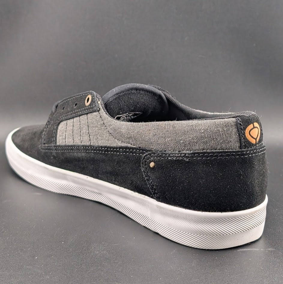 C1RCA Lancer Skate Shoes Mens 8.5/Wos 10 Black Grey Leather Low Sneakers NIB C1RCA