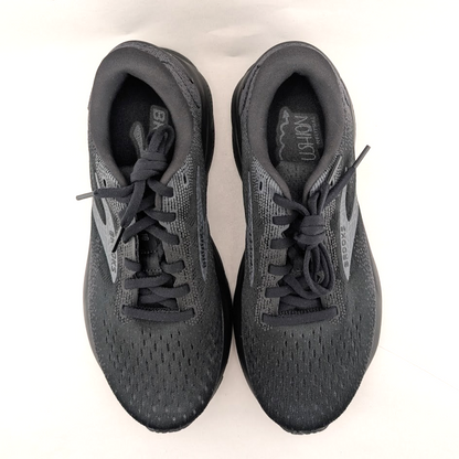 Brooks Womens Size 7 / Kids 5.5Y Black Ghost 16 Athletic Run Walk Sneakers Shoes Brooks