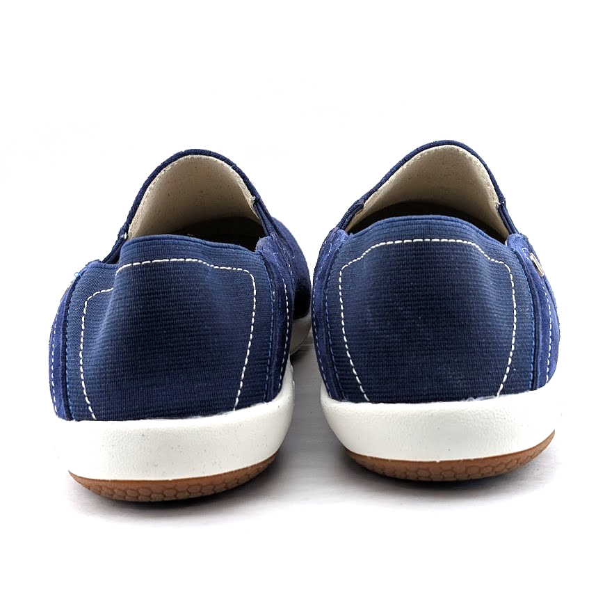Spenco Brooklyn Women's US 6 Wide Navy Suede Convertible Slip-On Clogs Shoes Spenco