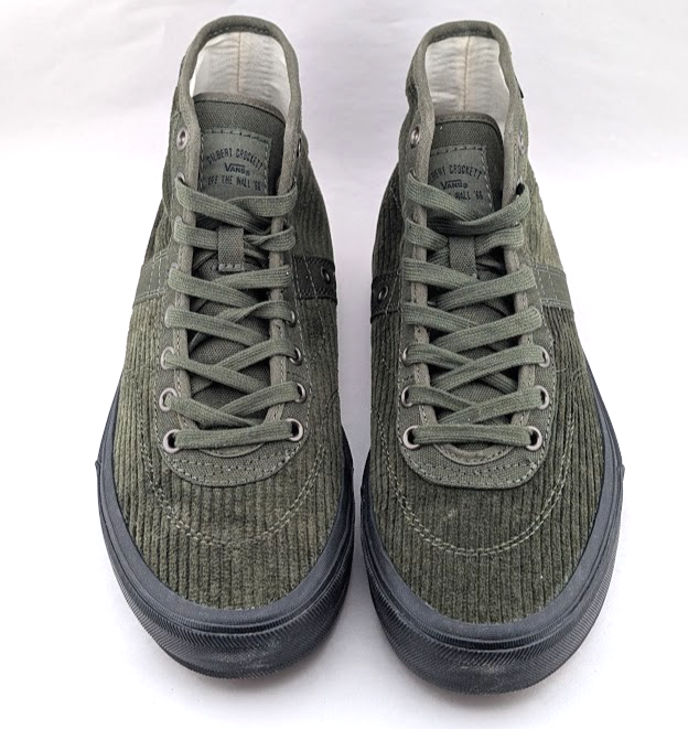 Vans Crockett High Decon Corduroy Olive/Black Men's US Sz 7 Sk8 New Rare Halfcab VANS