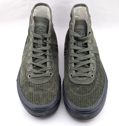 Vans Crockett High Decon Corduroy Olive/Black Men's US Sz 7 Sk8 New Rare Halfcab VANS