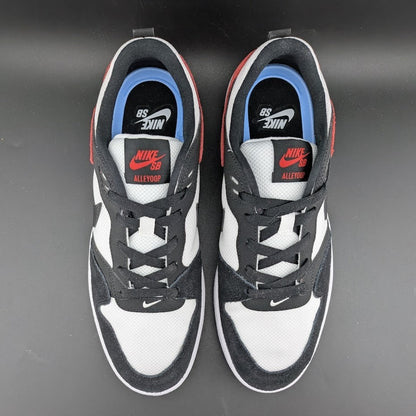 Nike SB Leather Dunk Alleyoop~Black White Red Men's Size 9 Solarsoft Sneaker Nike
