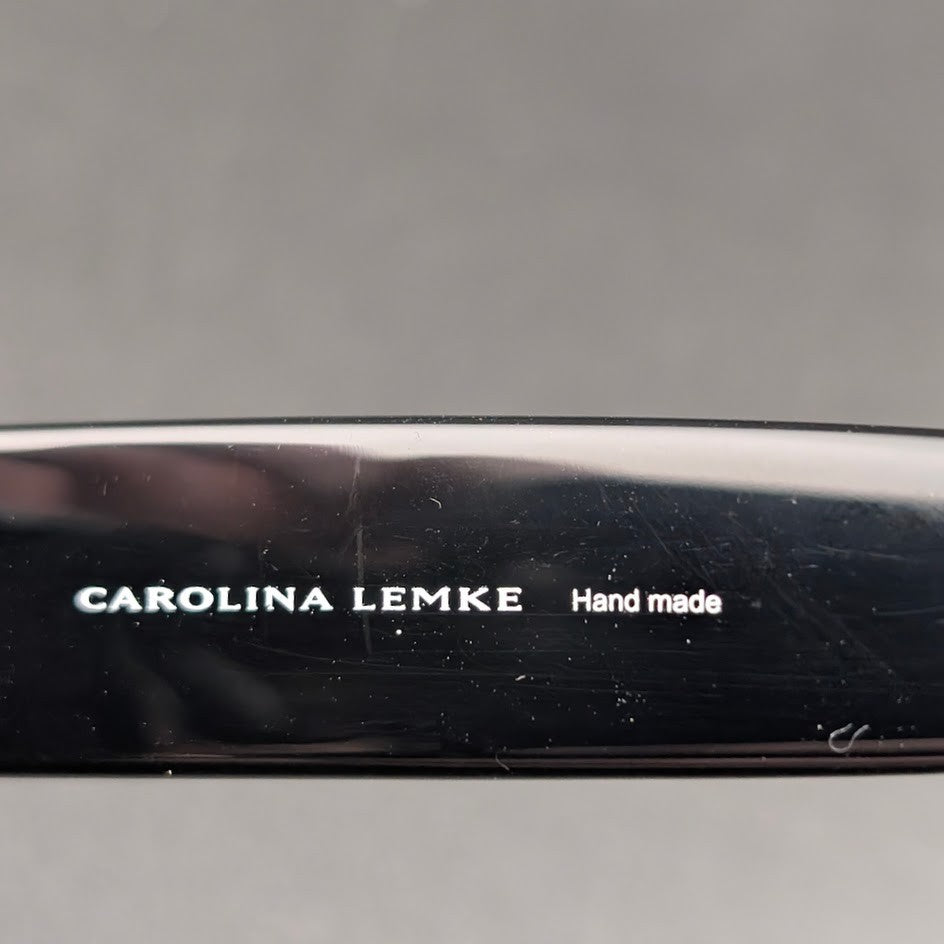Carolina Lemke Berlin Unisex Black Sunglasses CL9109-1 Gradient Grey Lenses NEW Carolina Lemke