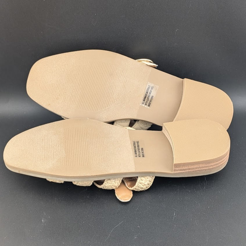 NEW! DV By Dolce Vita Falcun Natural Raffia Buckle Mules Slip On Size 6.5 8.5 9 Dolce Vita