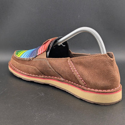 Ariat Cruiser Women's Sz 9B Brown Suede/Serape Mesh Slip On Loafers 10018587 NEW Ariat