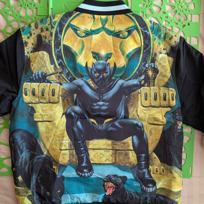 Black Panther Throne Adult Bomber Jacket Marvel/CULTUREFLY~Brand New~S or Med Marvel