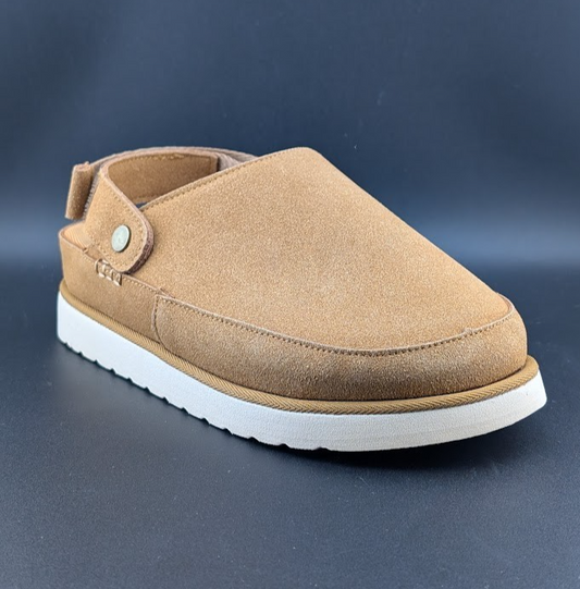 Women's Sz 8.5 Wide Faux Suede Platform Clogs / Slippers with Memory Foam Miggliacci