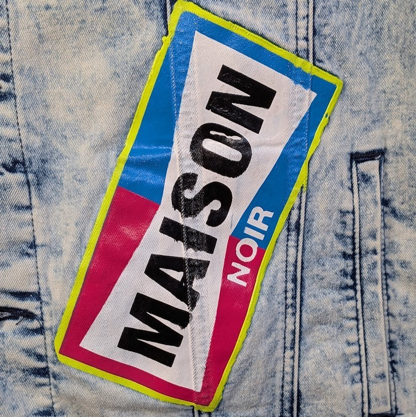 Maison Noir Fashion Denim Hand Painted Skull Jacket Men’s Sz XXL NEW w/ Tags Maison Noir