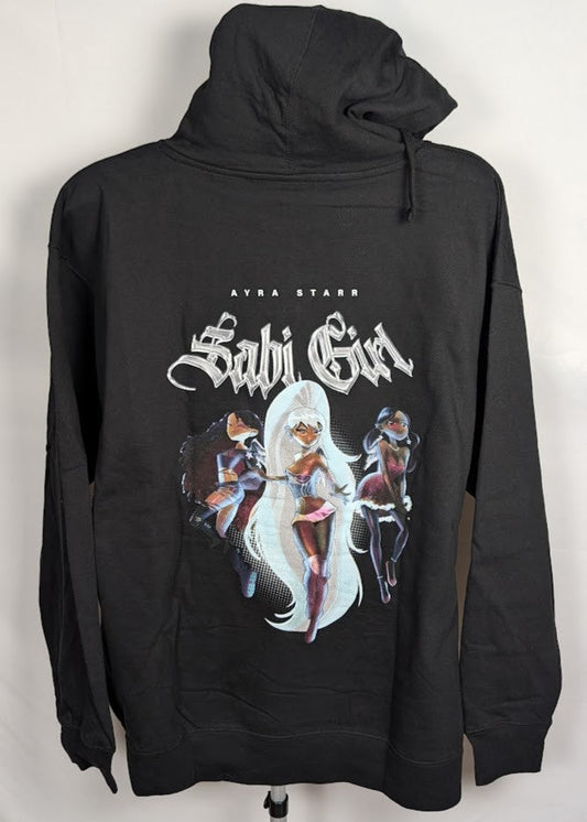 Sabi Girl Ayra Starr Black Men’s Sz X-Large (XL) Relaxed Hoodie Rush TikTok Fav Independent Trading Company