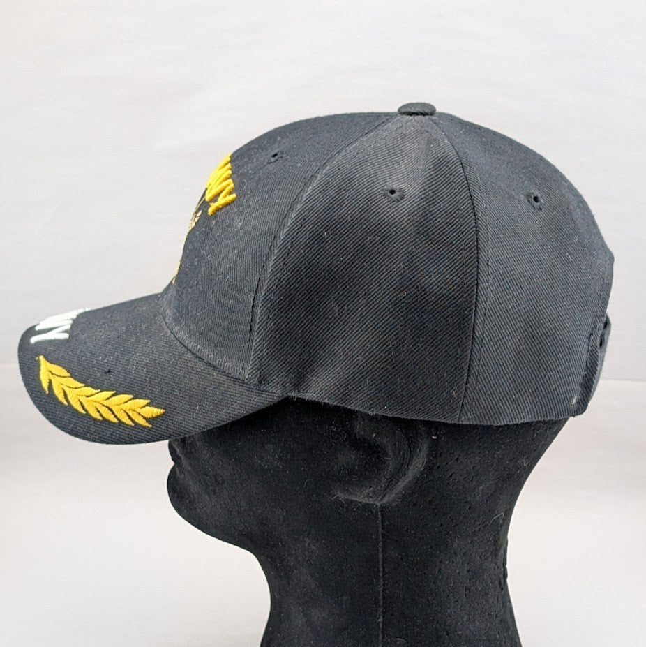 US NAVY Baseball Cap Hat Mesh One Size Fits Most Black Quality Embroidered US Navy
