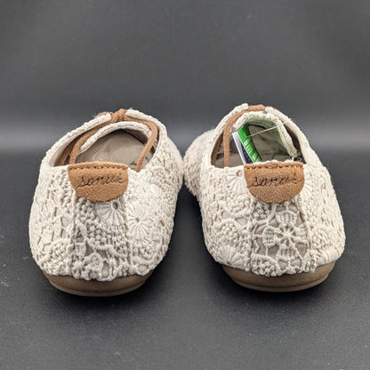 Sanuk Bianca Crochet Lace-Up  Womens White Flat Casuals 1015892-WOTM~MSRP $74.95 Sanuk