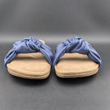 Cliffs By White Mountain Women's Size 8.5 Fanciful Sandal, Dk Blue Smooth CLIFFS BY WHITE MOUNTAIN