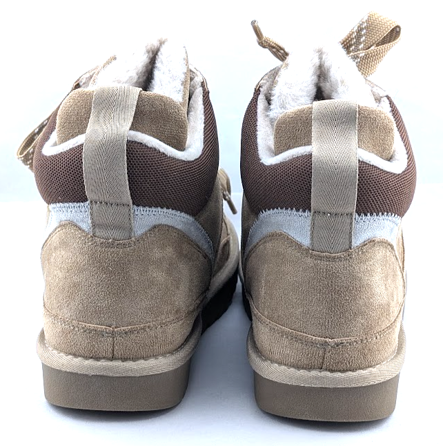 Robbin Girl Size 7.5 Melika Brown Faux Fur High Top Sneaker Booties Robbin Girl