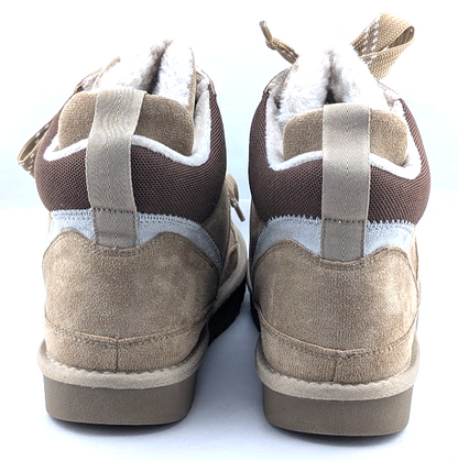 Robbin Girl Size 7.5 Melika Brown Faux Fur High Top Sneaker Booties Robbin Girl