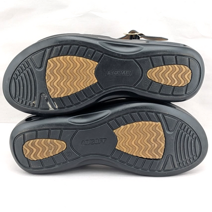 mysoft Women's Sz 6.5 Walking Sandals Comfortable Air Cushioned Support mysoft