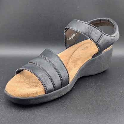 Easy Spirit Women's Size 8M Kenton3 Wedge Sandal w/ Hook & Loop Strap Closure Easy Spirit