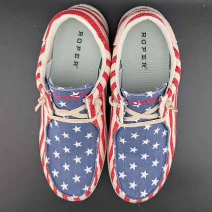 Celebrate USA 250💥 Roper Women's Sz 9 Hang Loose Slip-On Causal Shoes - Moc Toe Roper