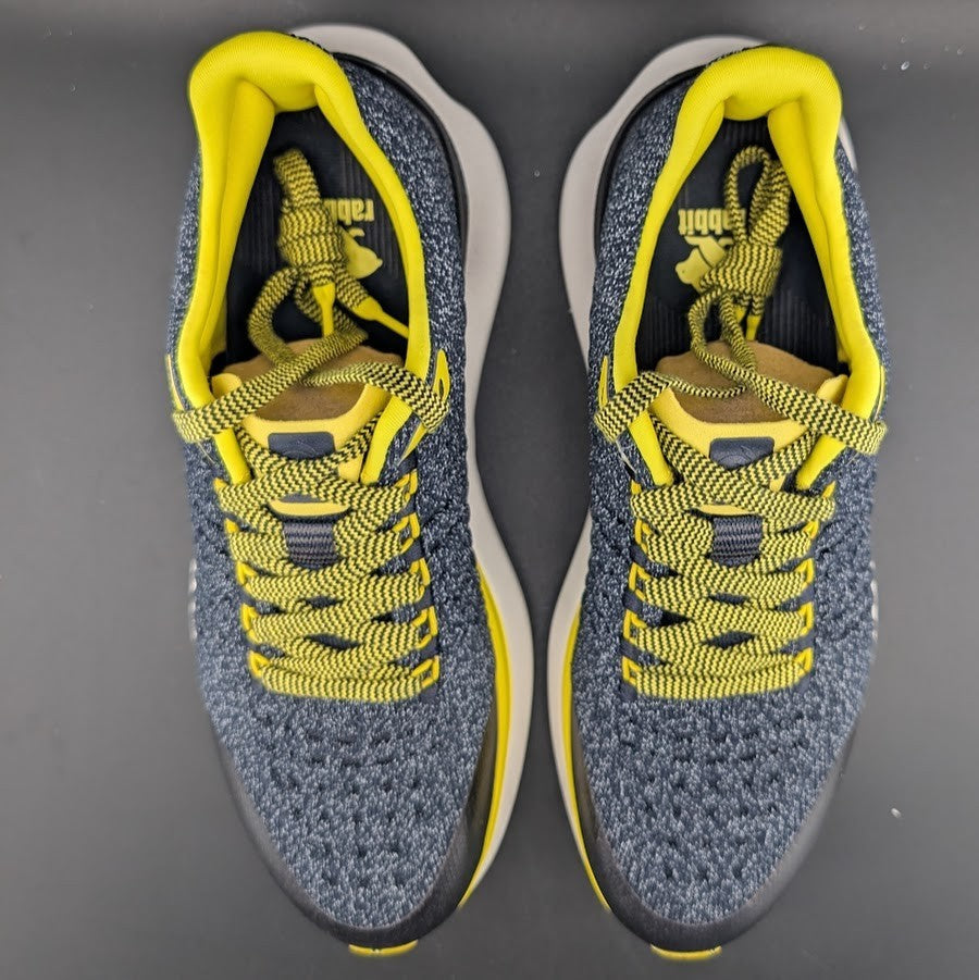 Rabbit Womens Sz 8.5 Dream Chaser Running Shoes Navy/Yellow Sneakers MSRP:  $168 Rabbit