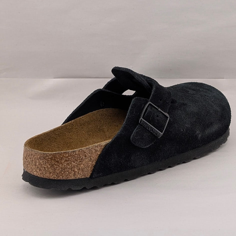Birkenstock Women's Size 7N / Men's & Kids 5N or EU 38 Boston BS Black Suede Birkenstock