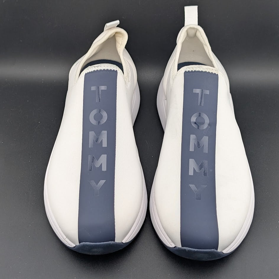 New Womens Tommy Hilfiger Arizel White Slip On Casual Sneakers Size 11M NWOB $75 Tommy Hilfiger