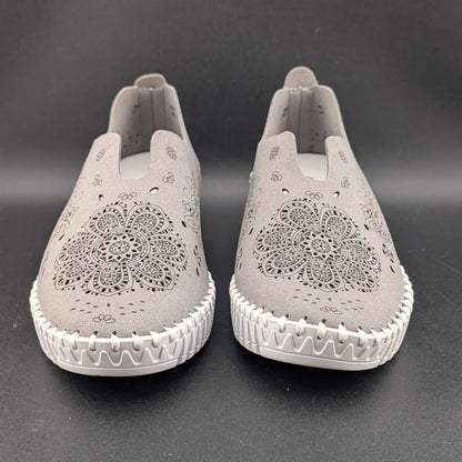 Bernie Mev Memory Foam TW09 Gray Shoes Slip-on Cutouts EU 36 or 41 (US 6 or 9.5) Bernie Mev