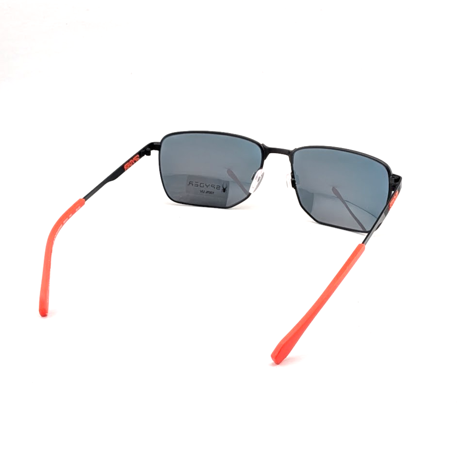 Spyder Men's Sunglasses Graphite Metal Grey Lens Full Rim Oval Frame SP6027 001 Spyder