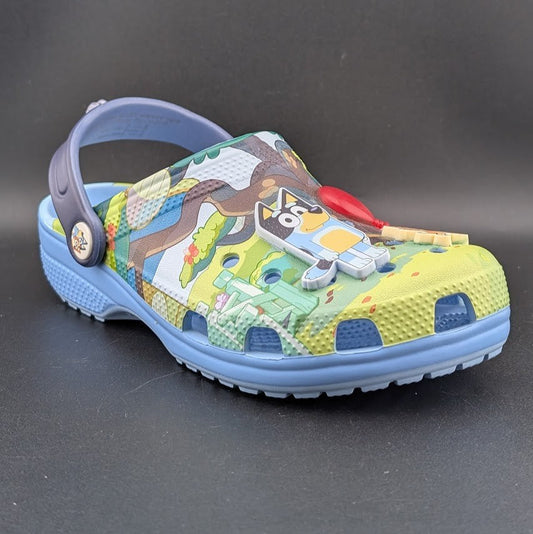 NEW Crocs Classic Clog x Bluey | Big Kid Size J3  | 210558-90H ~Size 3Y FREE HAT Crocs