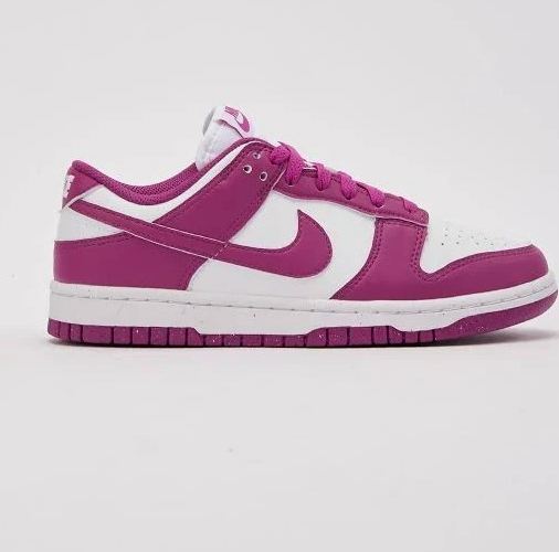 Womens Sz 7.5 ~Nike Dunk Low Next Nature Hot Fuchsia Retro Basketball~DD1873 110 Nike