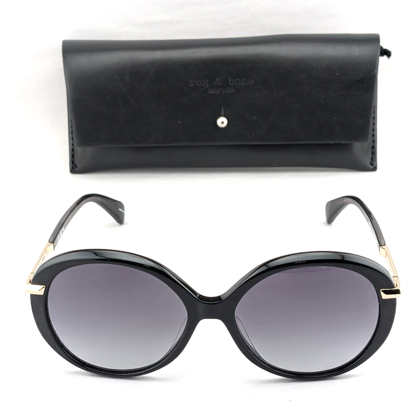 Rag & Bone Women's 56 mm Black Sunglasses RNB1075/S  56-16-140 rag & bone